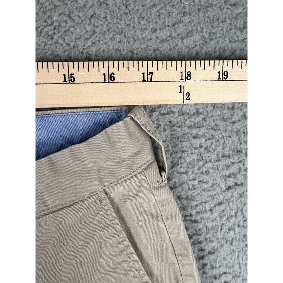 J. Crew Pants Men Driggs Flex Chino 34x34 (fits 32x32) Flat Front Stretch Beige - Picture 8 of 9